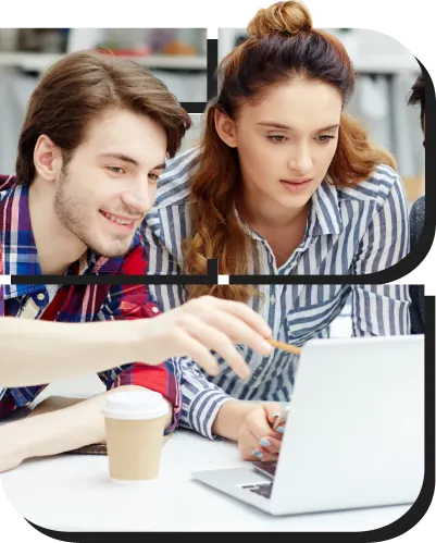 Students using EduERP school ERP software with LMS integration