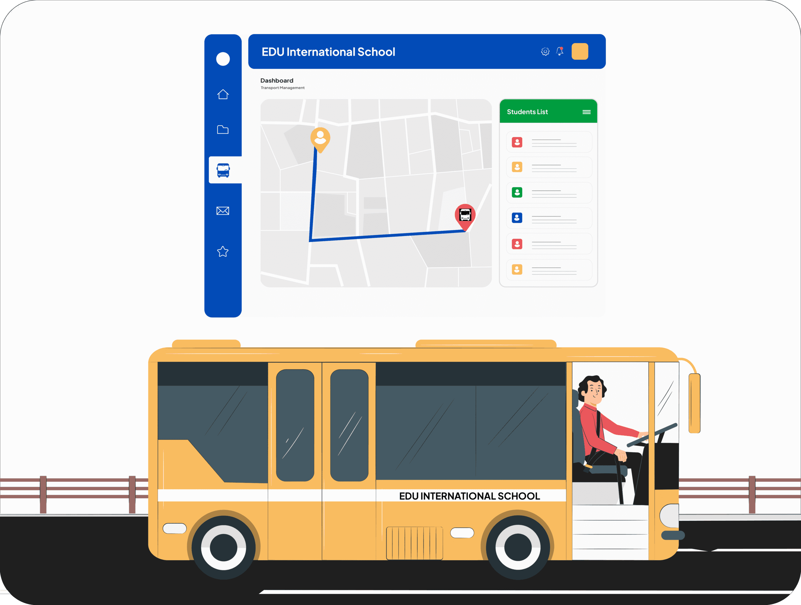Navigate Campus Commutes with Confidence: Streamline Transport Management with EDU