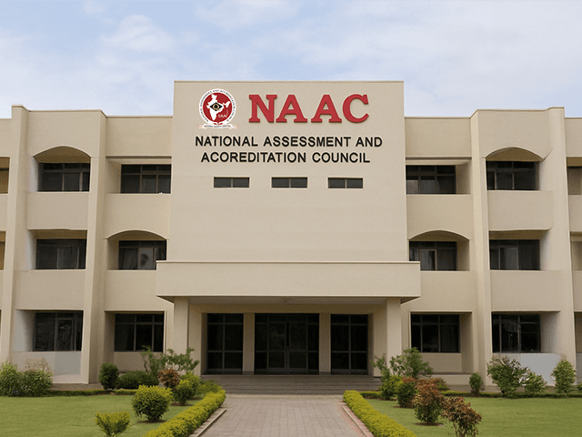 National Assessment and Accreditation Council (NAAC) building, India, showing the NAAC logo